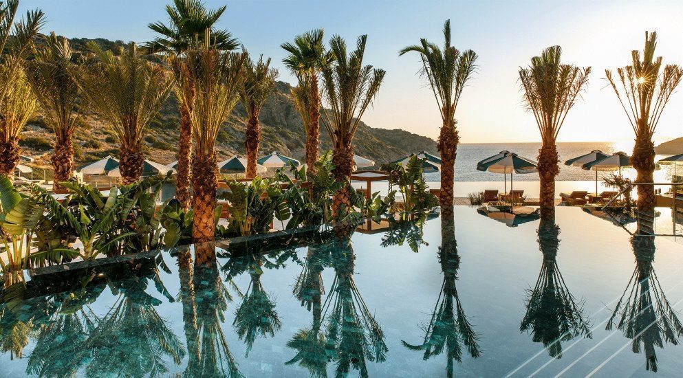 Pool and beach view