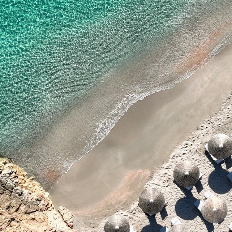 Drone view of beach