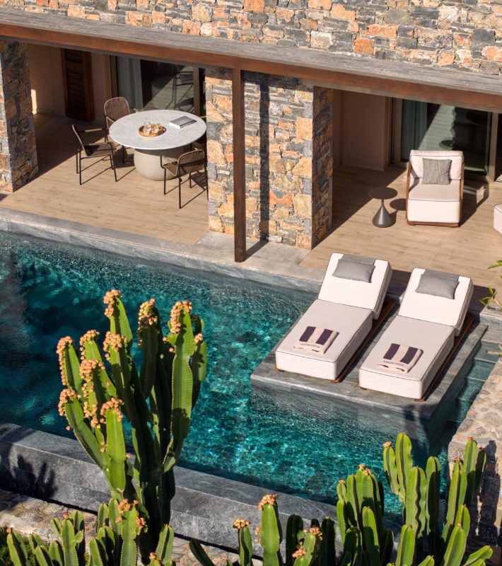 Aerial view of outdoor pool of Premium one Bedroom Suite