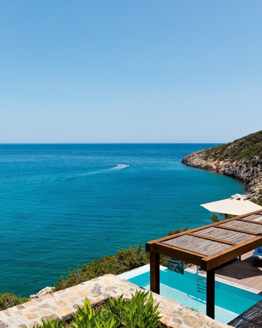 View from the pool area